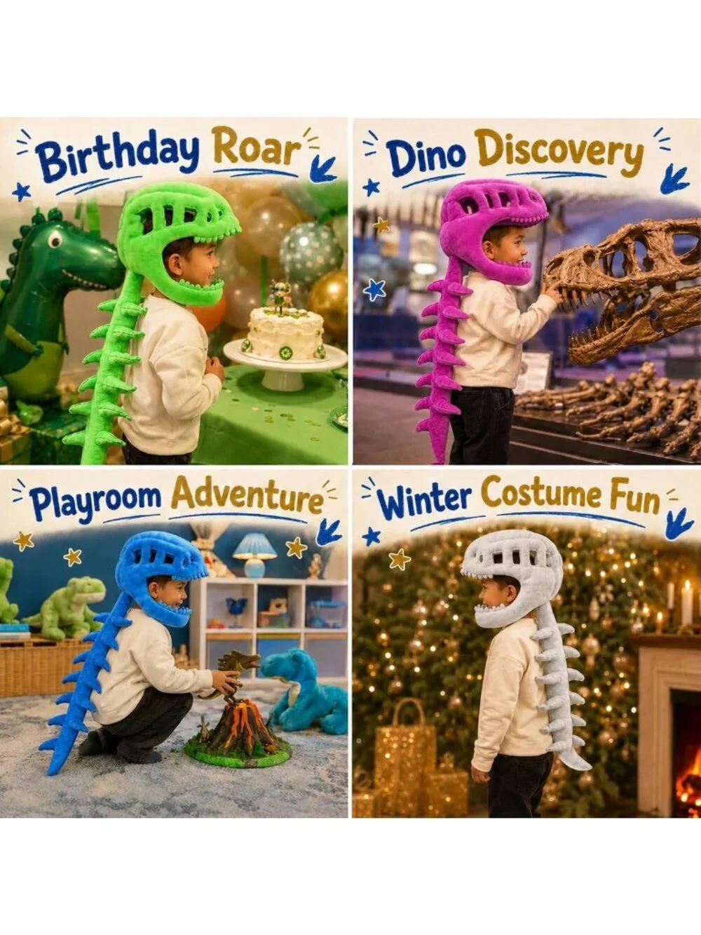 Dinosaur Skeleton Costume for Kids 5-7 | Fun Dino Dress-Up & Toys 3-5